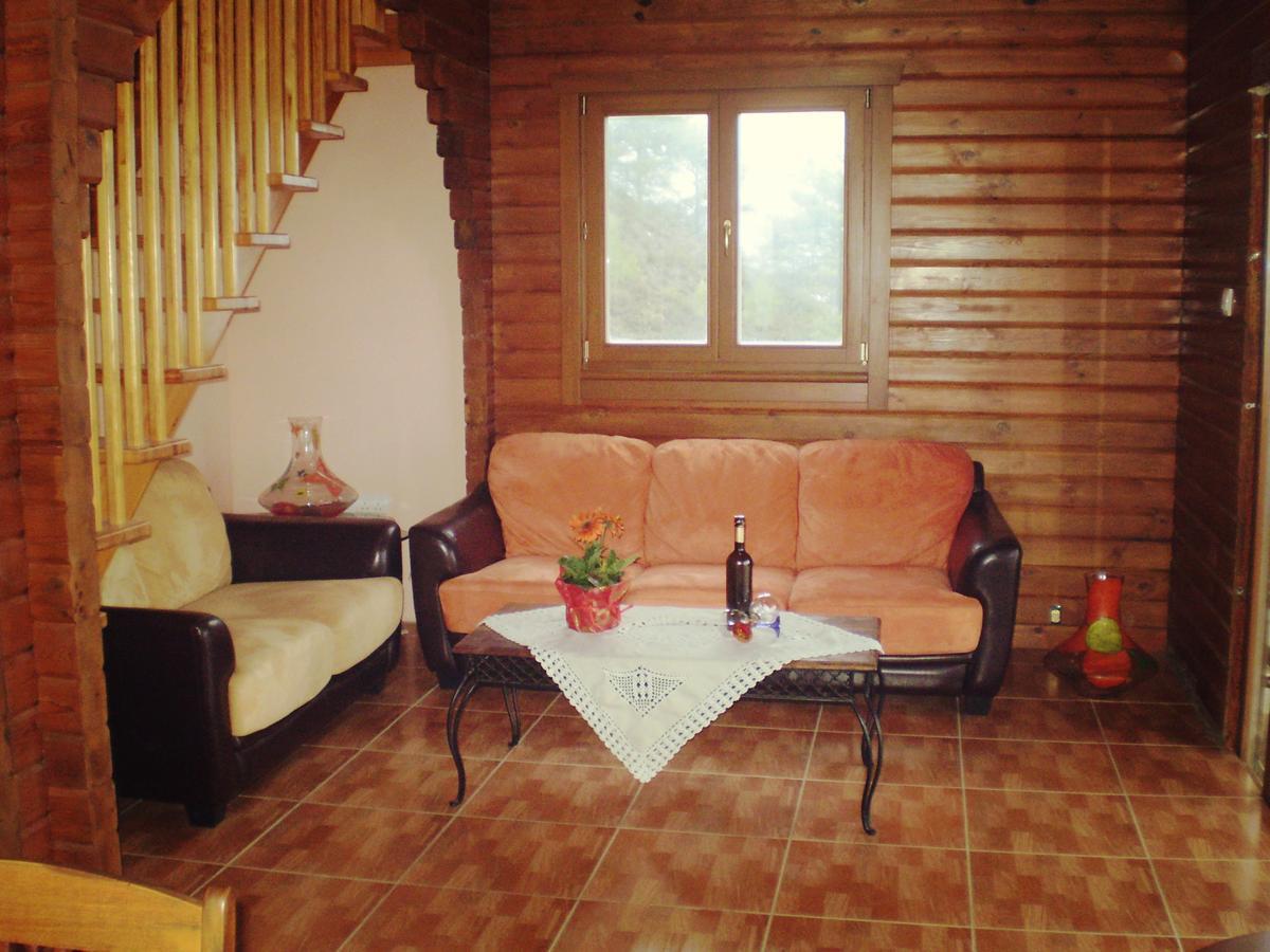 Villa Agros Timber Log House Exterior foto