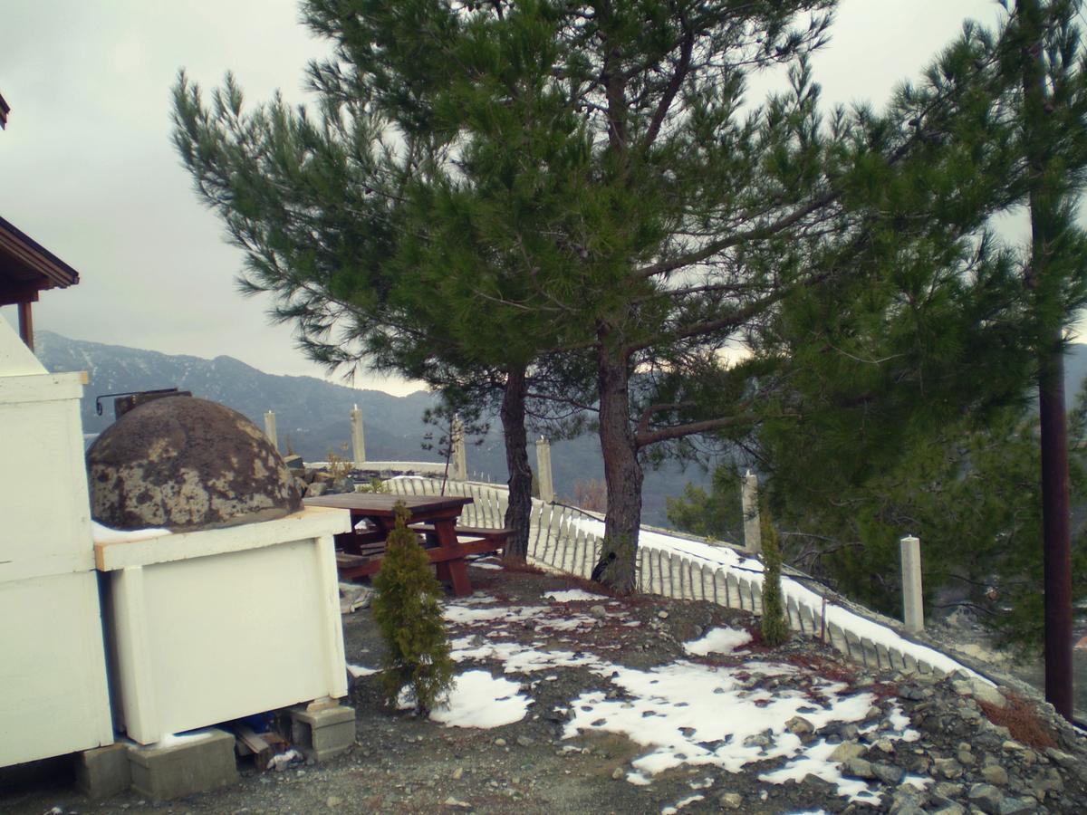Villa Agros Timber Log House Exterior foto