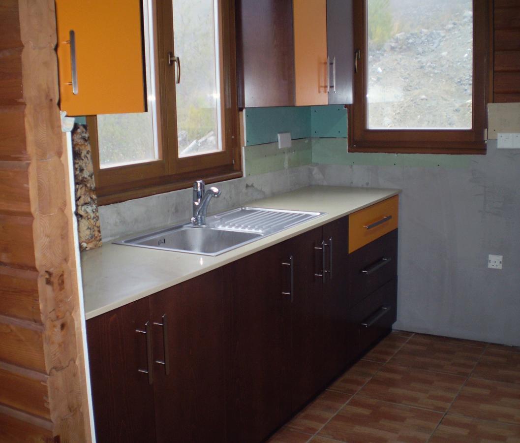 Villa Agros Timber Log House Exterior foto