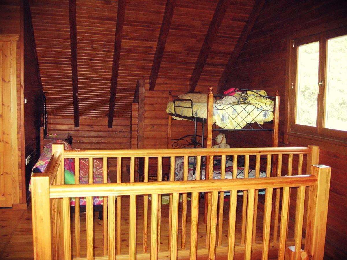Villa Agros Timber Log House Exterior foto