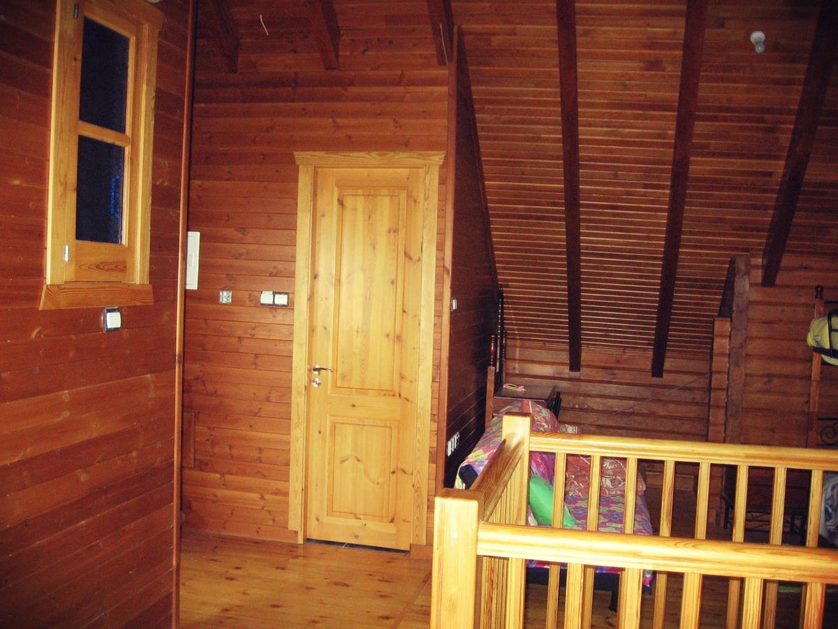 Villa Agros Timber Log House Exterior foto