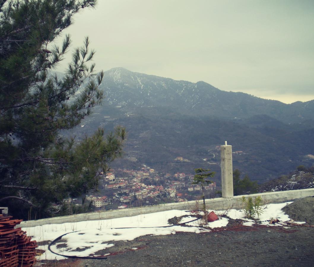 Villa Agros Timber Log House Exterior foto