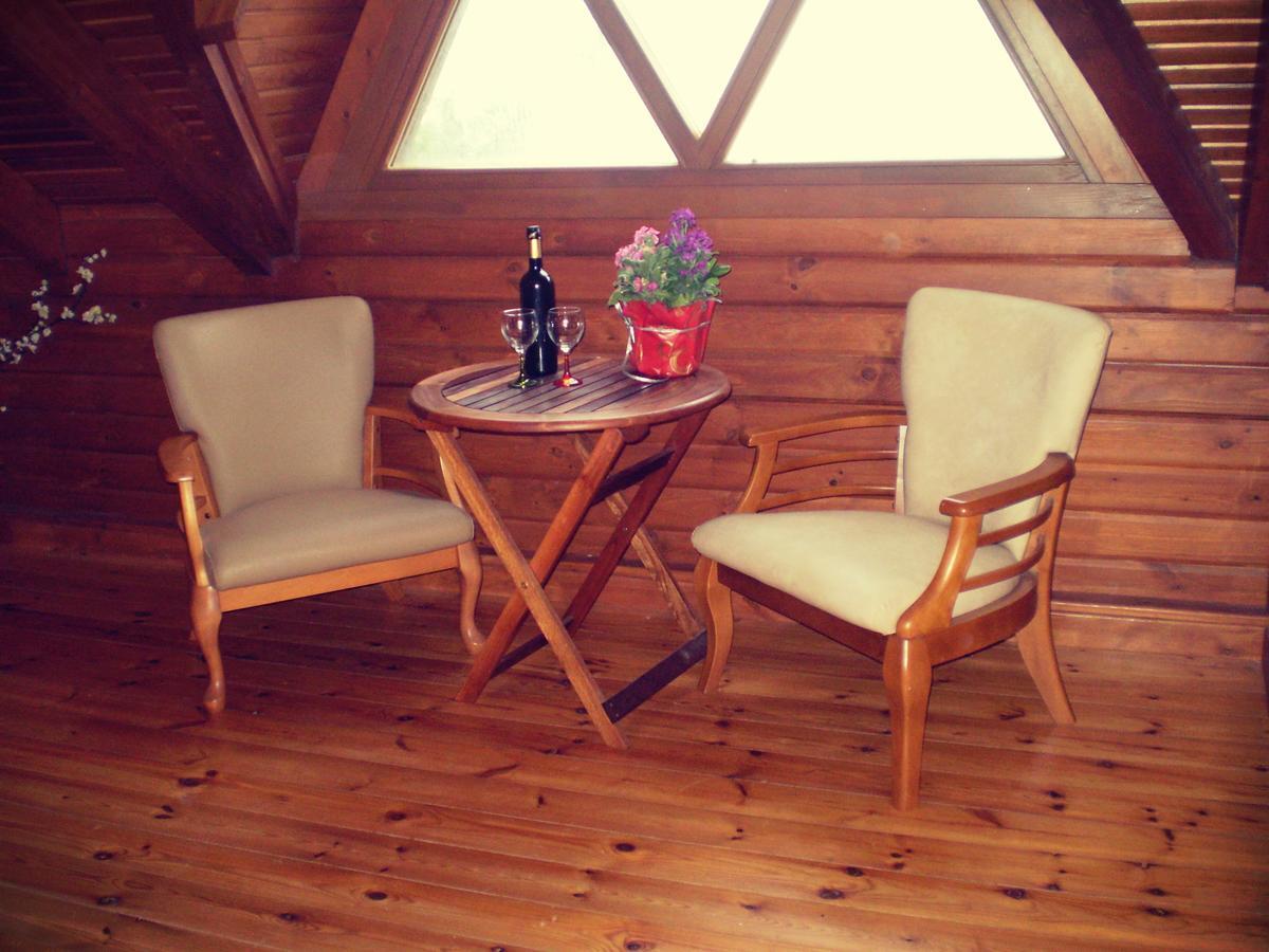 Villa Agros Timber Log House Exterior foto
