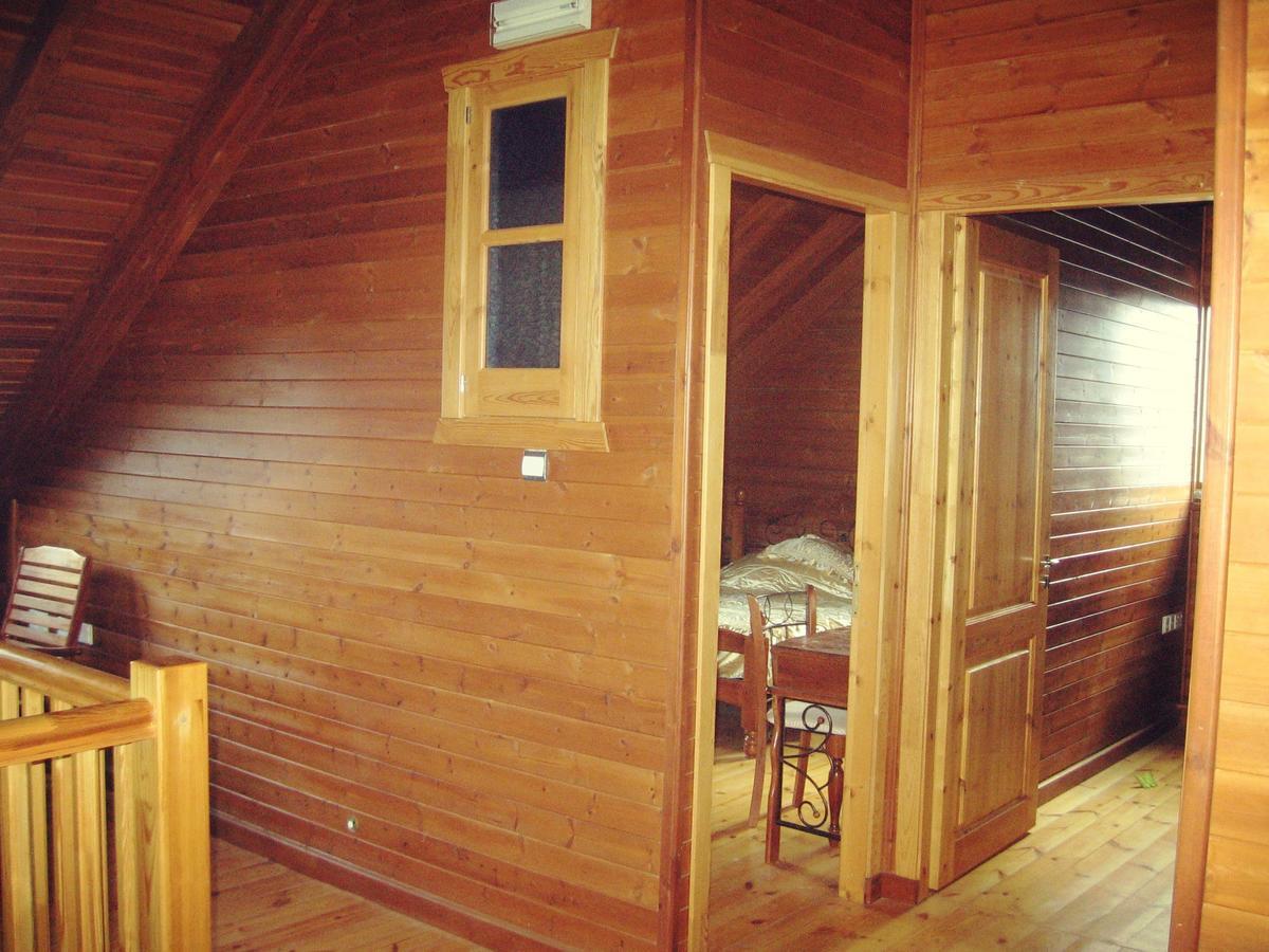 Villa Agros Timber Log House Exterior foto