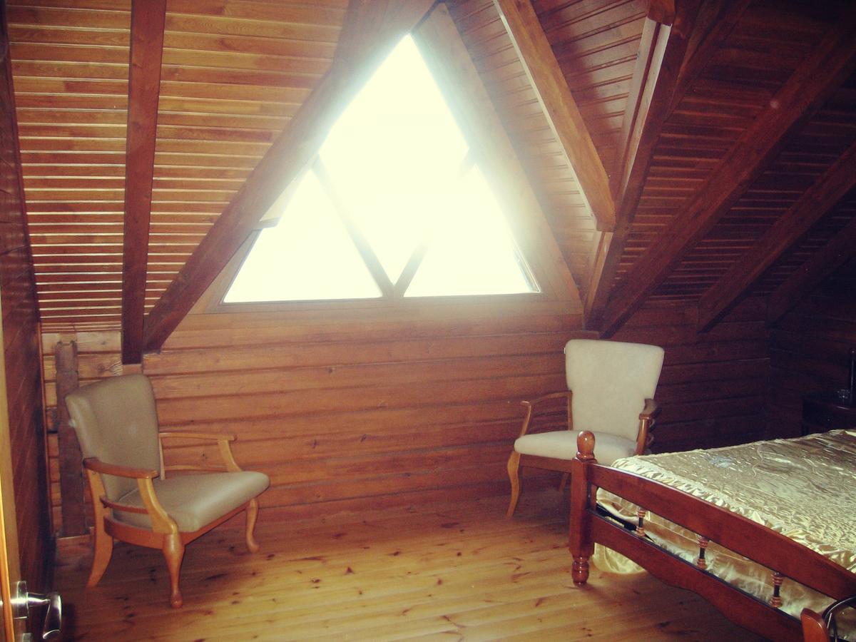 Villa Agros Timber Log House Exterior foto