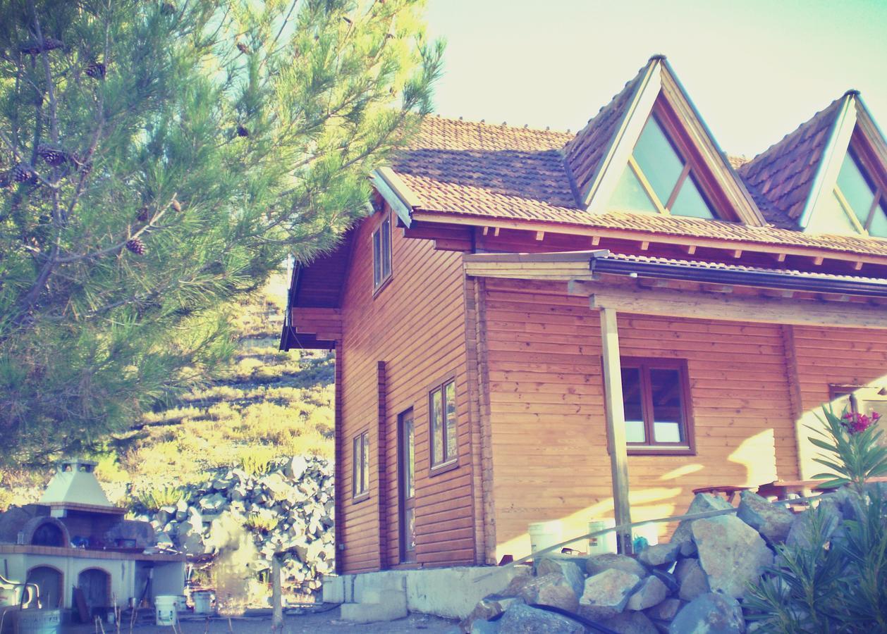 Villa Agros Timber Log House Exterior foto