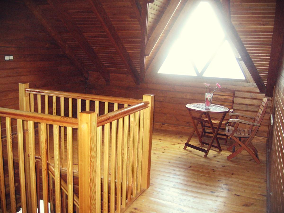 Villa Agros Timber Log House Exterior foto