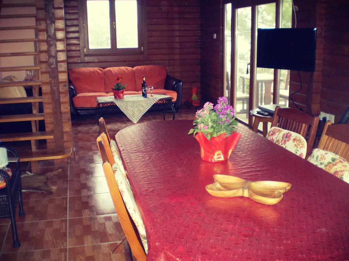 Villa Agros Timber Log House Exterior foto