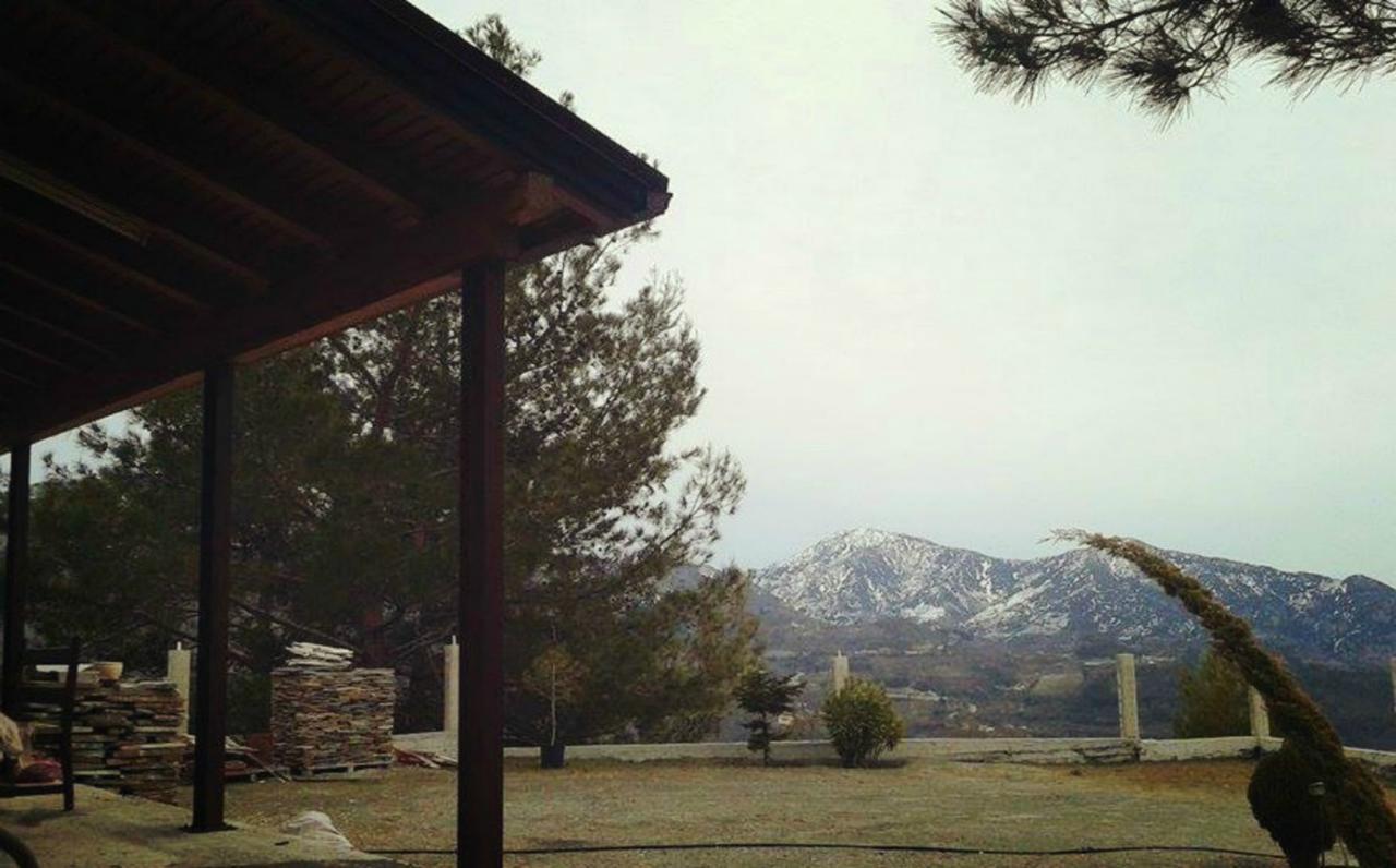 Villa Agros Timber Log House Exterior foto