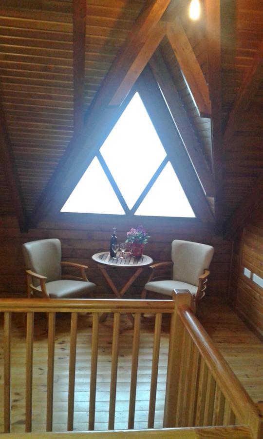 Villa Agros Timber Log House Exterior foto