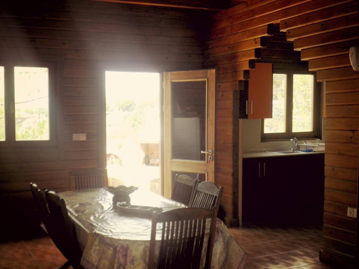 Villa Agros Timber Log House Exterior foto