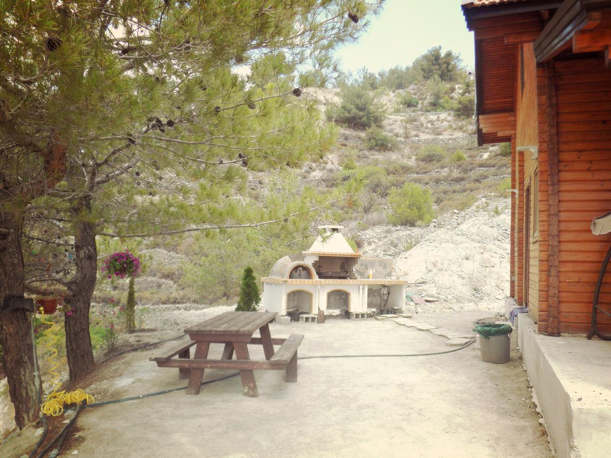 Villa Agros Timber Log House Exterior foto