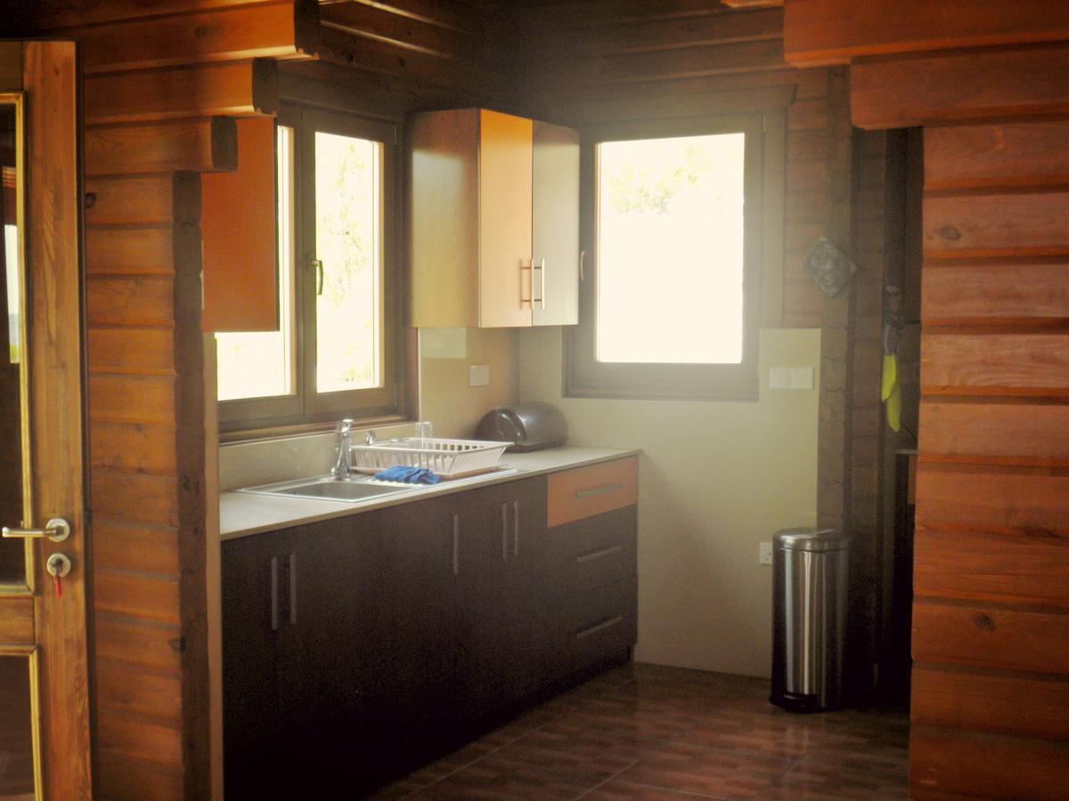 Villa Agros Timber Log House Exterior foto
