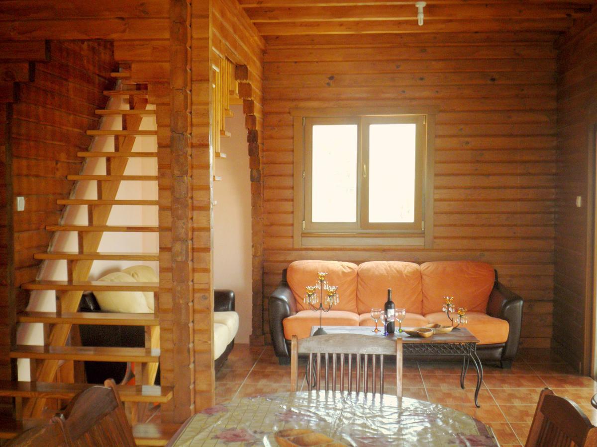 Villa Agros Timber Log House Exterior foto