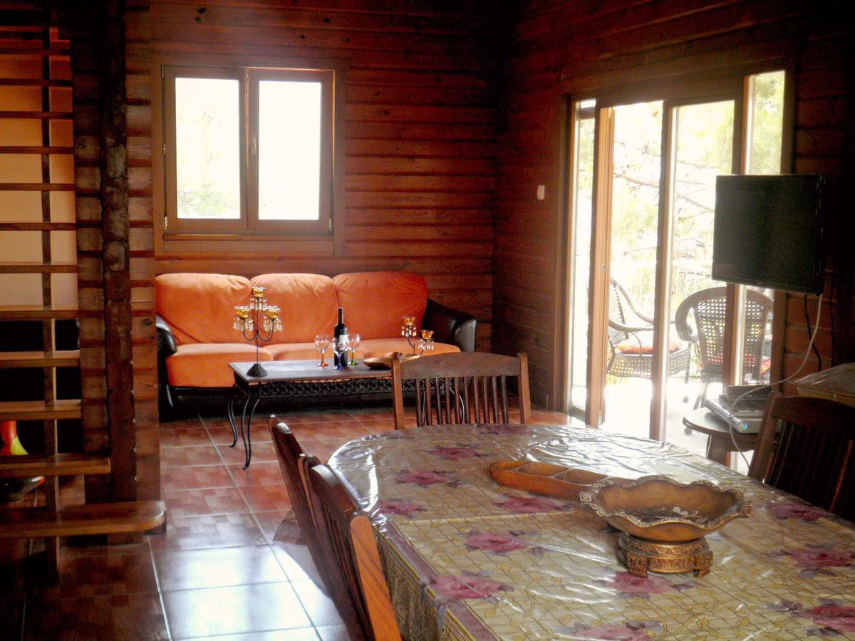 Villa Agros Timber Log House Exterior foto