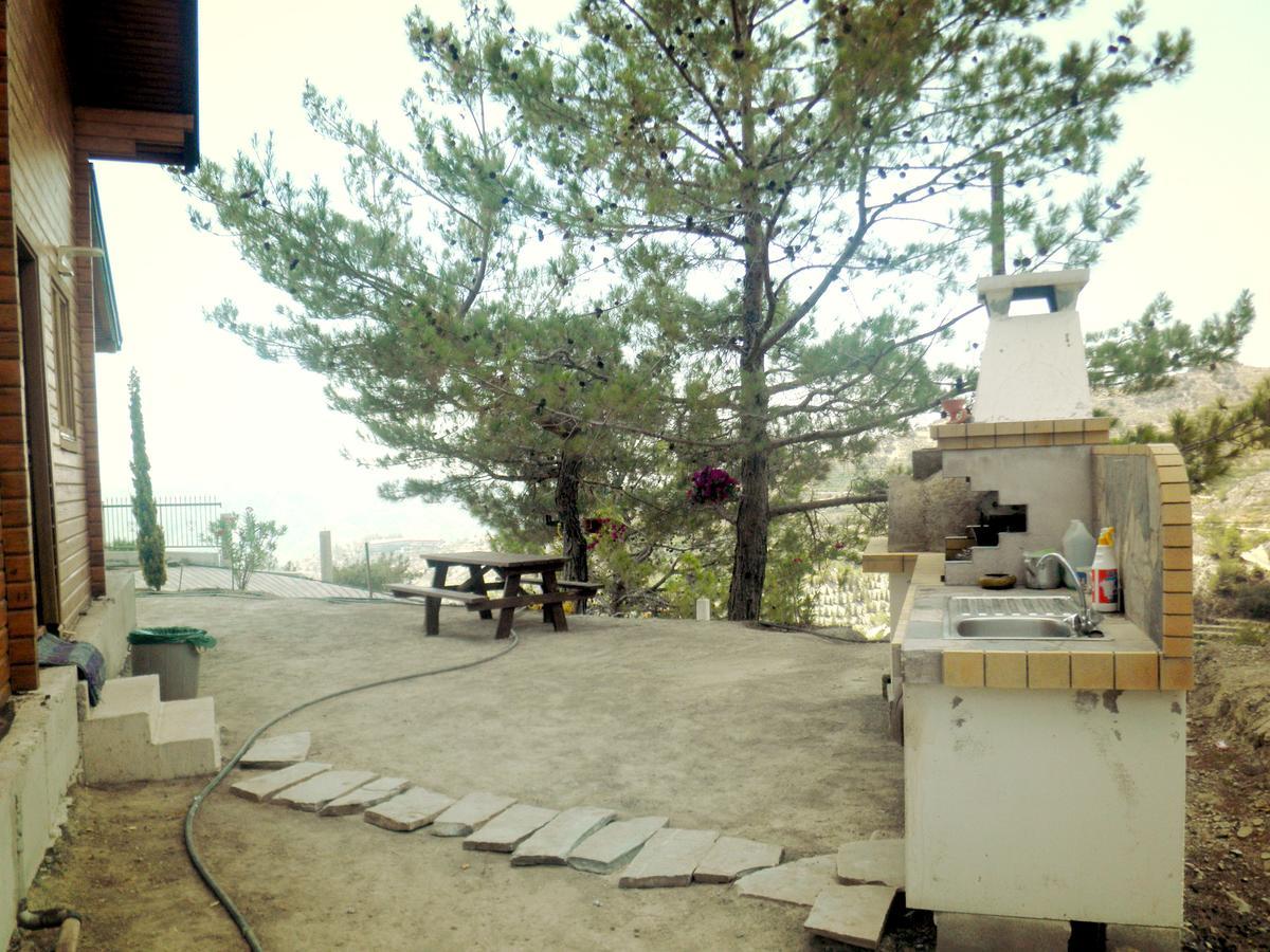 Villa Agros Timber Log House Exterior foto