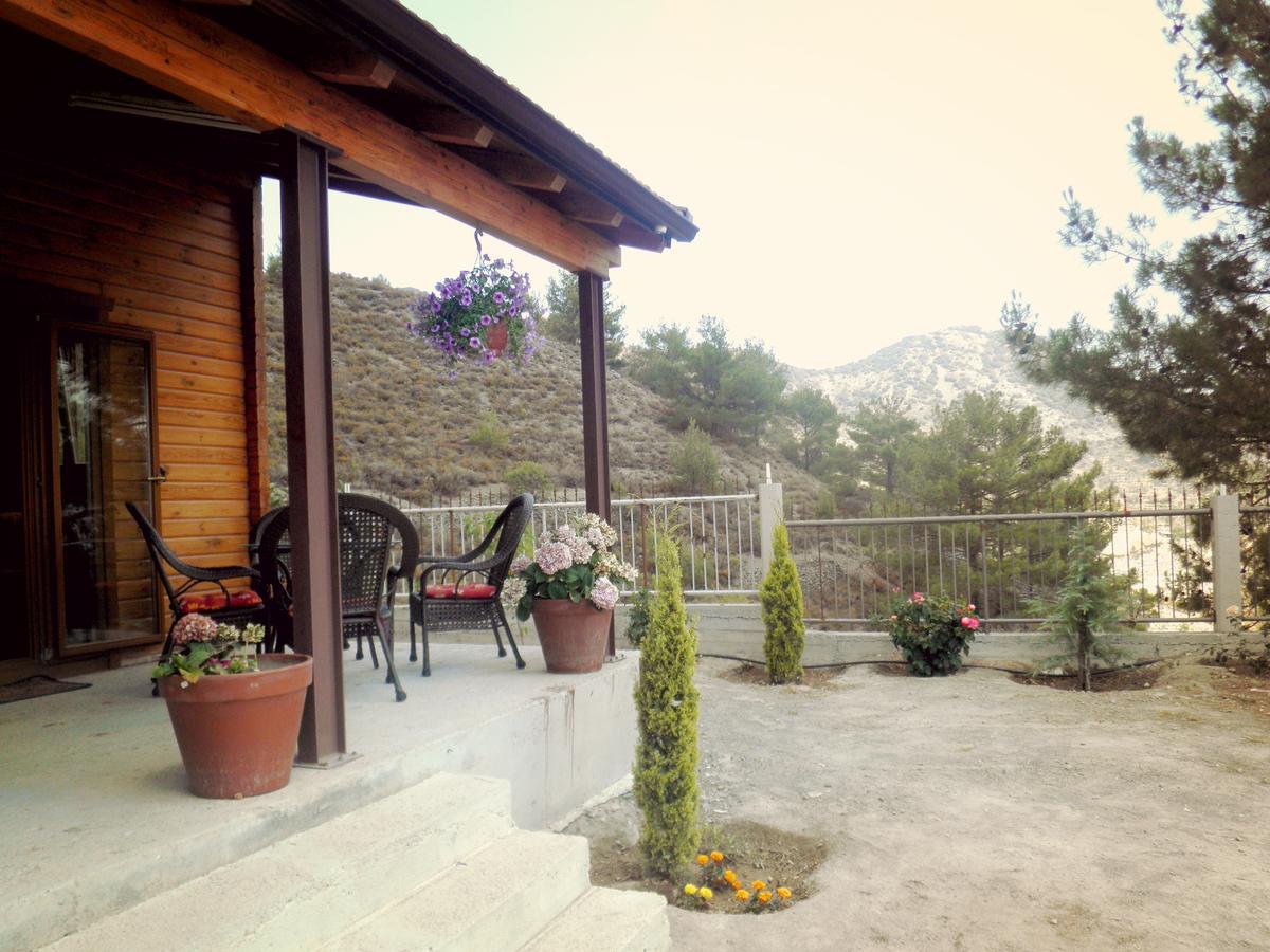 Villa Agros Timber Log House Exterior foto